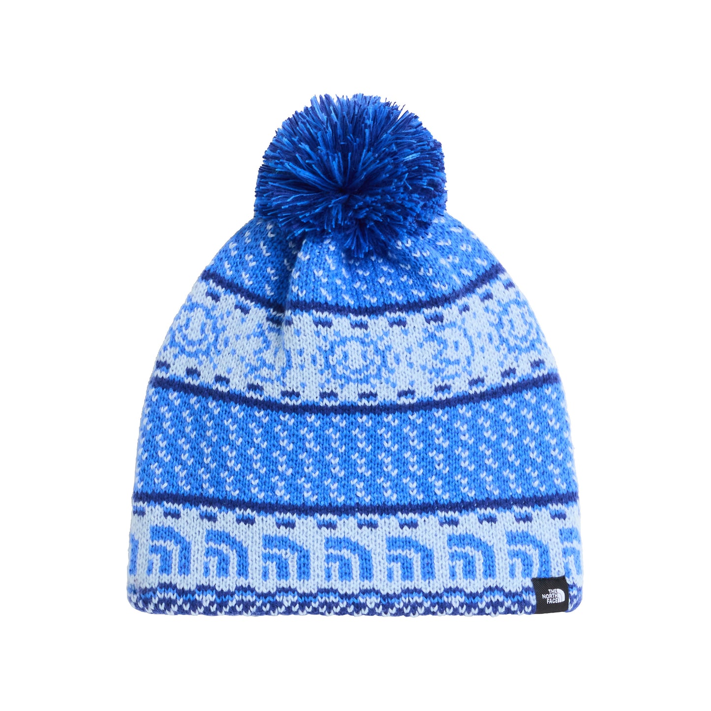 The North Face Hats Kids Cabin Ski Tuke Bobble Hat - Bright Blue