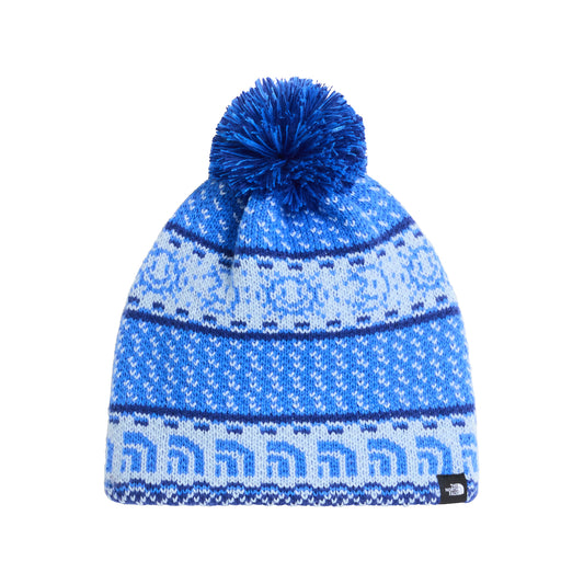 The North Face Hats Kids Cabin Ski Tuke Bobble Hat - Bright Blue