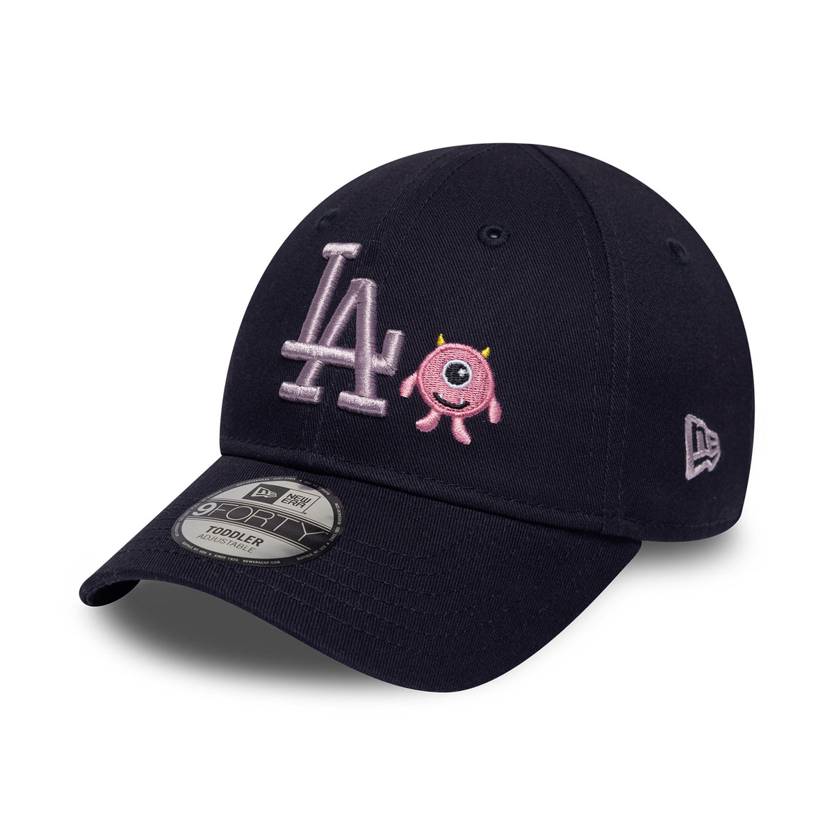New Era Kids 9FORTY L.A. Dodgers Baseball Cap - MLB Monster Icon - Navy-Pink