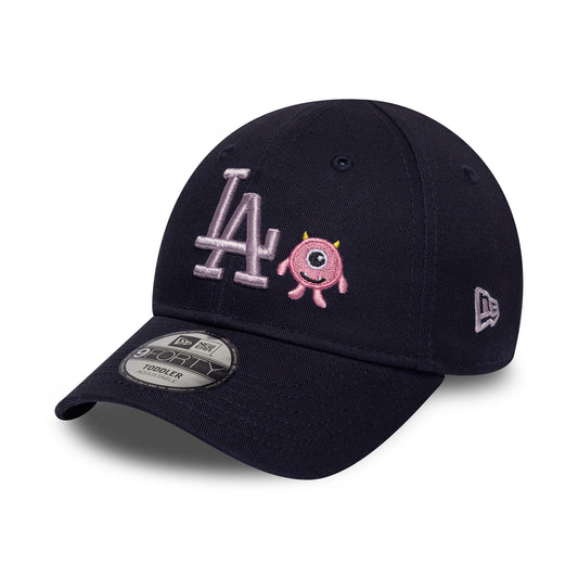 New Era Kids 9FORTY L.A. Dodgers Baseball Cap - MLB Monster Icon - Navy-Pink