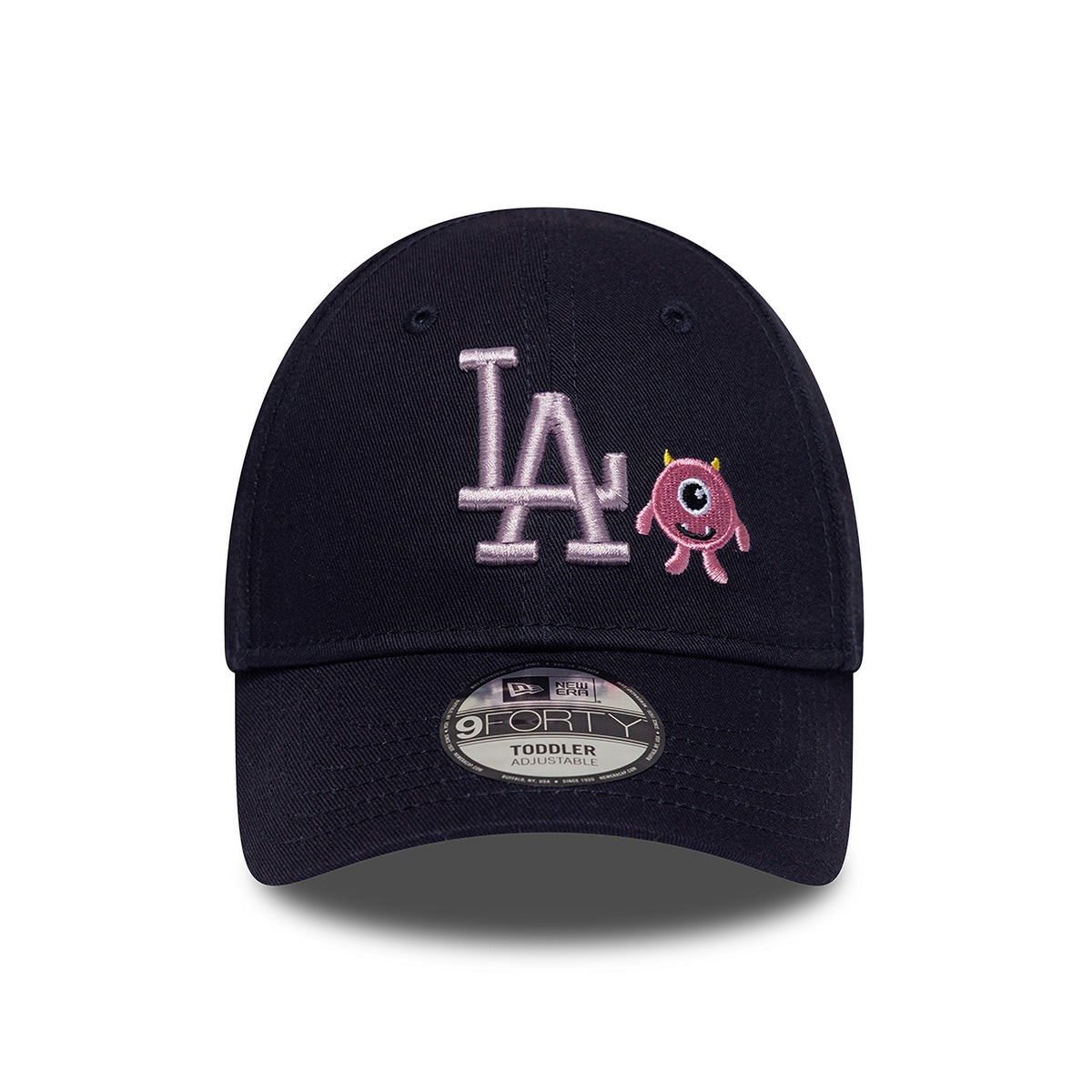 New Era Kids 9FORTY L.A. Dodgers Baseball Cap - MLB Monster Icon - Navy-Pink