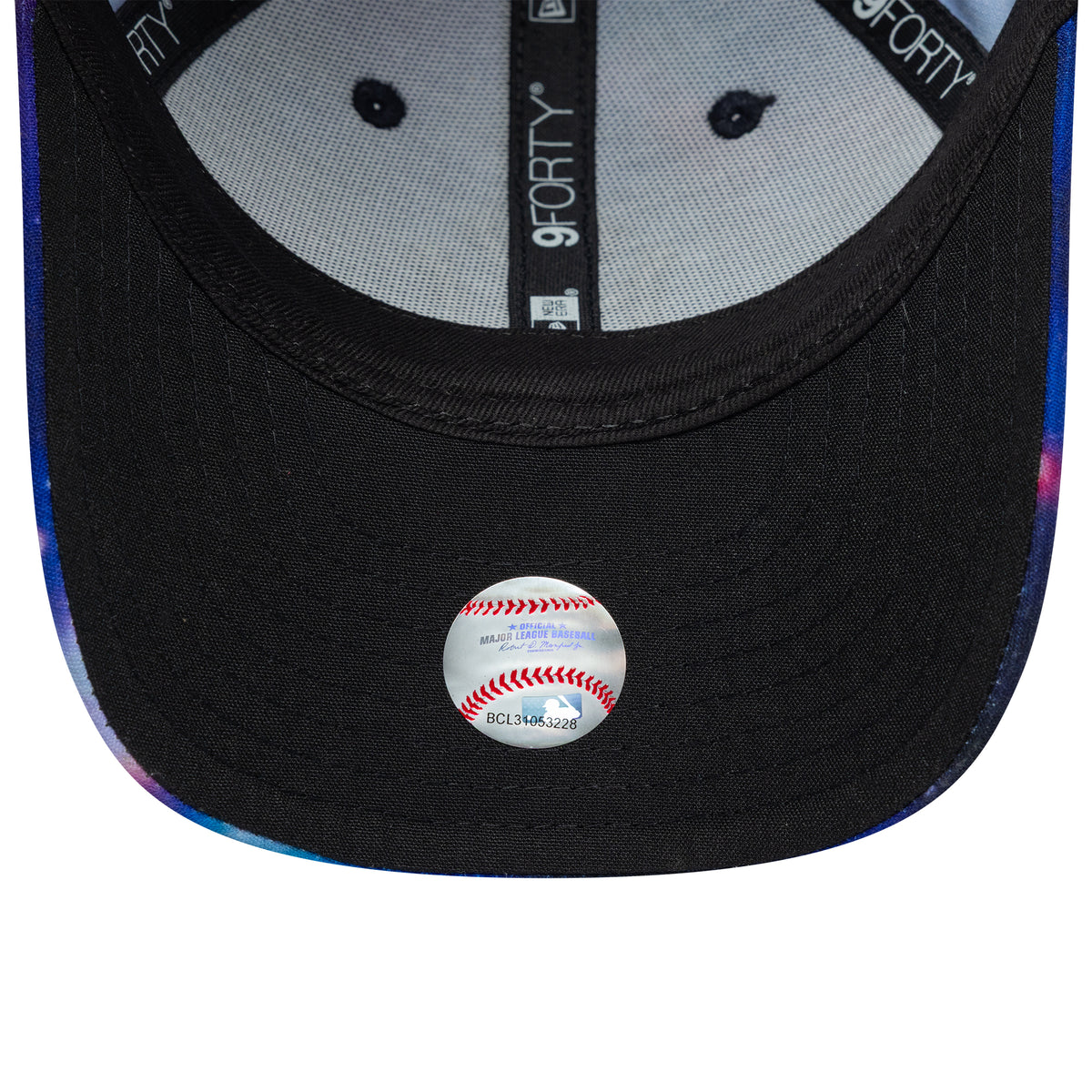 New Era Kids 9FORTY New York Yankees Baseball Cap - MLB Galaxy AOP - Purple-Black