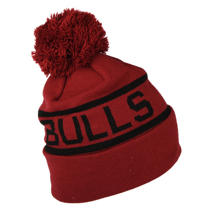 New Era Chicago Bulls Bobble Hat - NBA Tonal Jake Cuff - Cardinal
