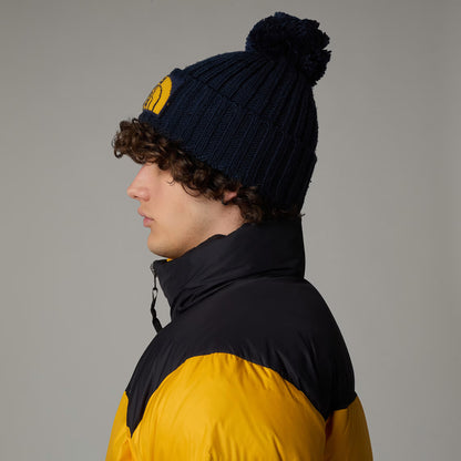 The North Face Hats Heritage Ski Tuke Recycled Bobble Hat - Navy-Yellow