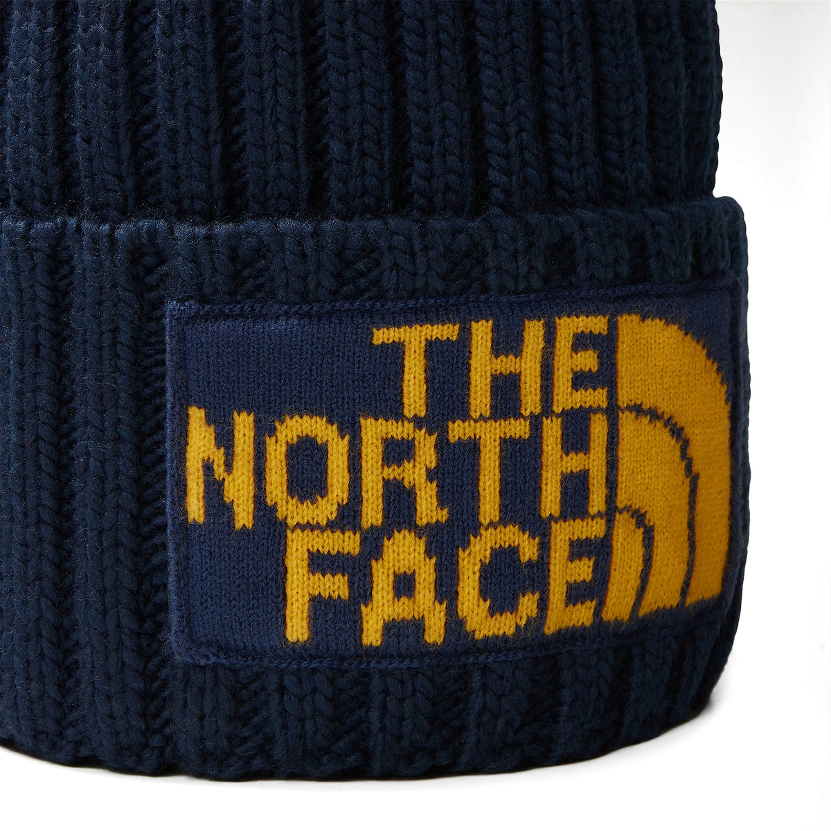 The North Face Hats Heritage Ski Tuke Recycled Bobble Hat - Navy-Yellow