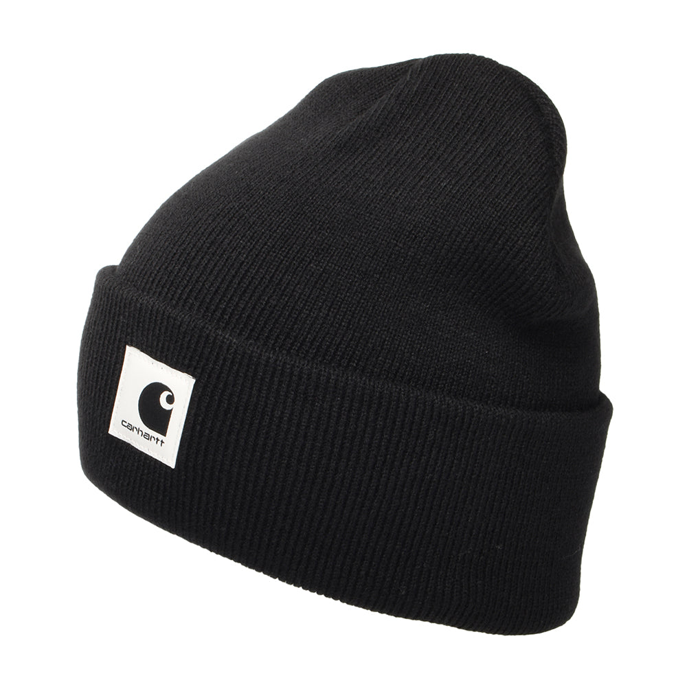 Carhartt WIP Hats Ashley Cuffed Beanie Hat - Black