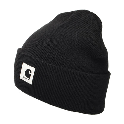 Carhartt WIP Hats Ashley Cuffed Beanie Hat - Black