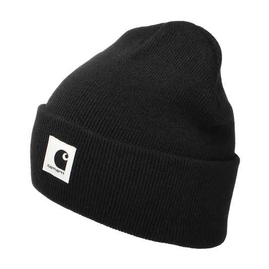 Carhartt WIP Hats Ashley Cuffed Beanie Hat - Black