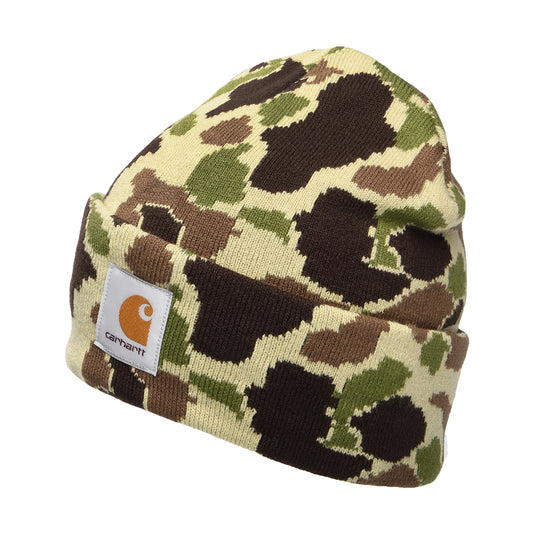 Carhartt WIP Hats Duck Jacquard Beanie Hat - Camouflage