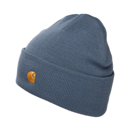 Carhartt WIP Hats Chase Cuffed Beanie Hat - Slate Blue