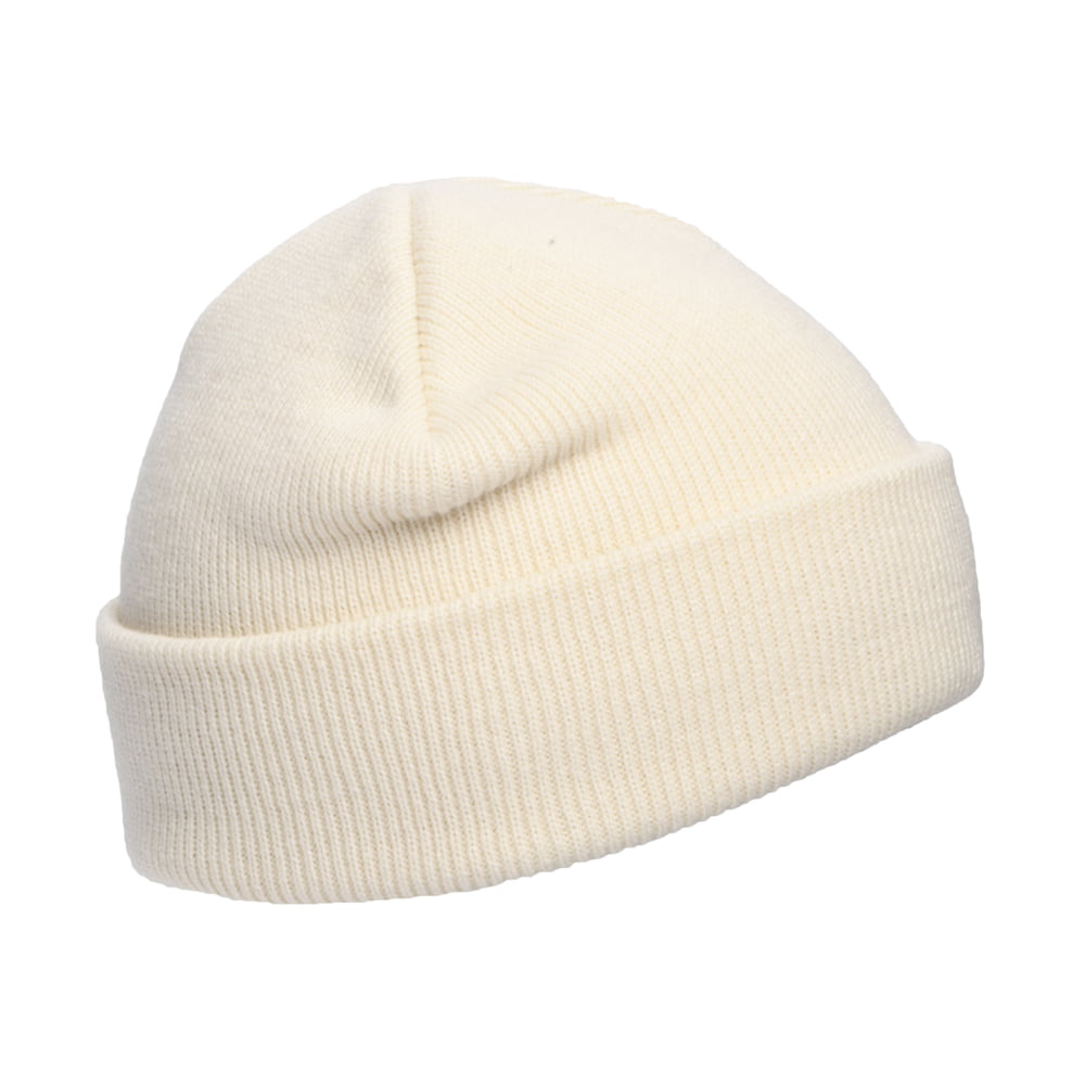 Carhartt WIP Hats Stratus Short Watch Beanie Hat - Off White