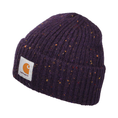 Carhartt WIP Hats Anglistic Beanie Hat - Purple