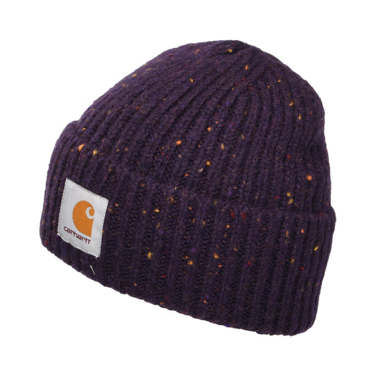 Carhartt WIP Hats Anglistic Beanie Hat - Purple