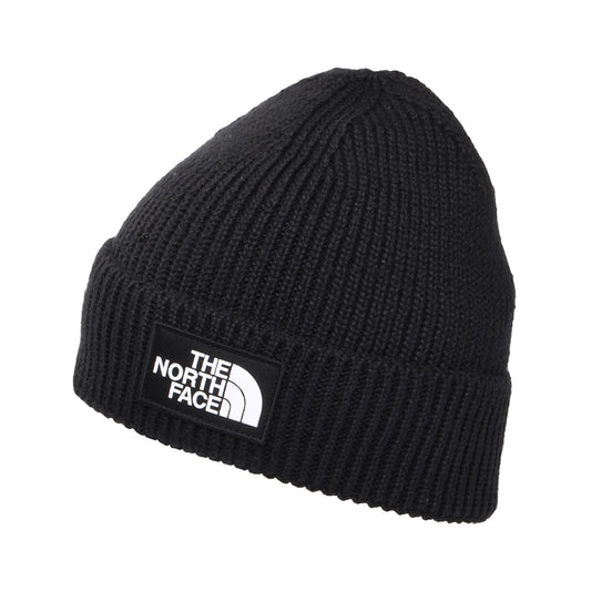 The North Face Hats TNF Logo Box Recycled Beanie Hat - Black