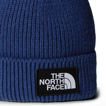 The North Face Hats TNF Logo Box Recycled Beanie Hat - Navy Blue