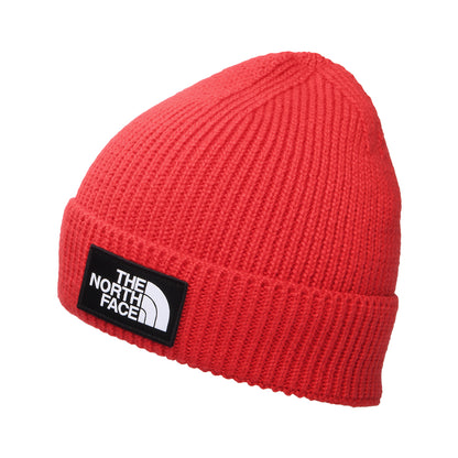 The North Face Hats TNF Logo Box Recycled Beanie Hat - Red