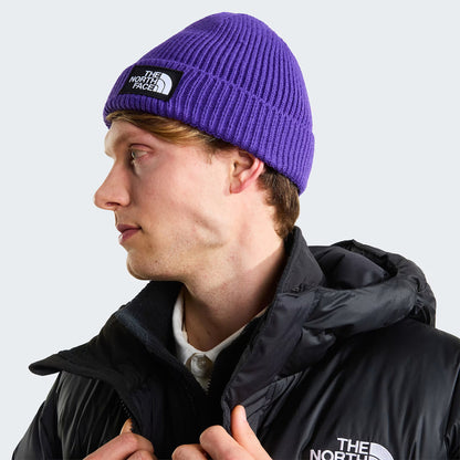 The North Face Hats TNF Logo Box Recycled Beanie Hat - Purple