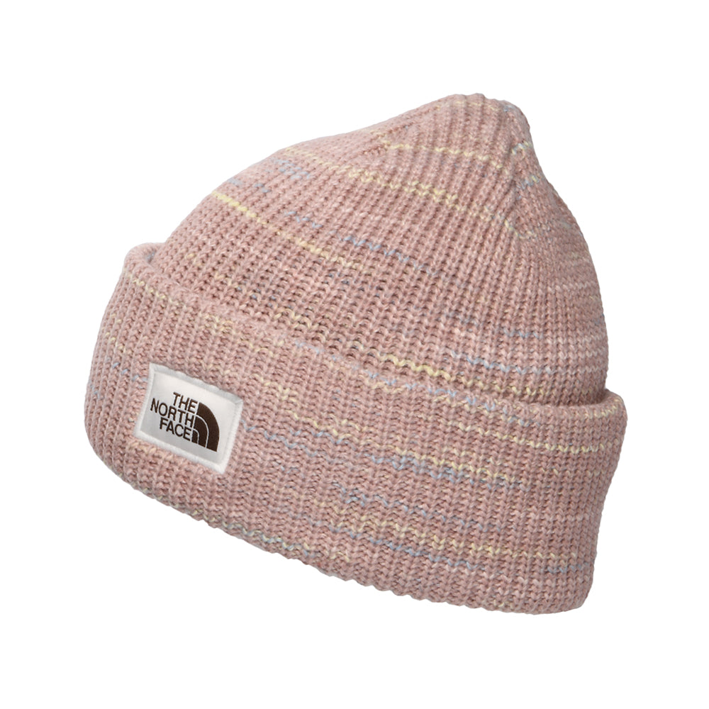 The North Face Salty Bae Space-Dyed Recycled Beanie Hat - Dark Rose