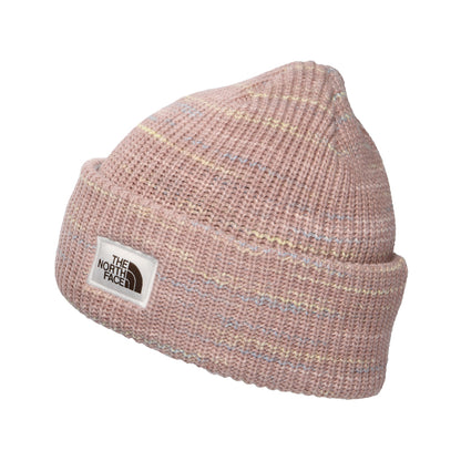 The North Face Salty Bae Space-Dyed Recycled Beanie Hat - Dark Rose