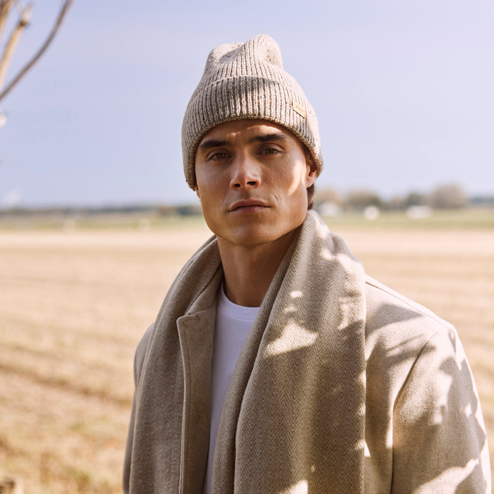 Barts Hats Olafs Recycled Beanie Hat - Beige