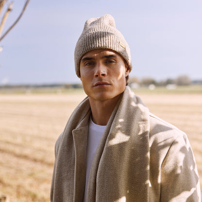 Barts Hats Olafs Recycled Beanie Hat - Beige