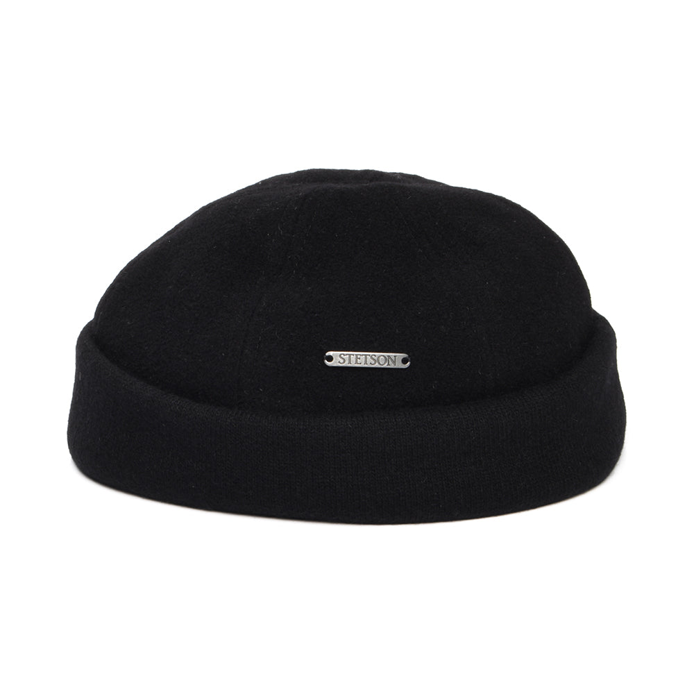 Stetson Hats Sparr Wool-Cashmere Docker Beanie Hat - Black