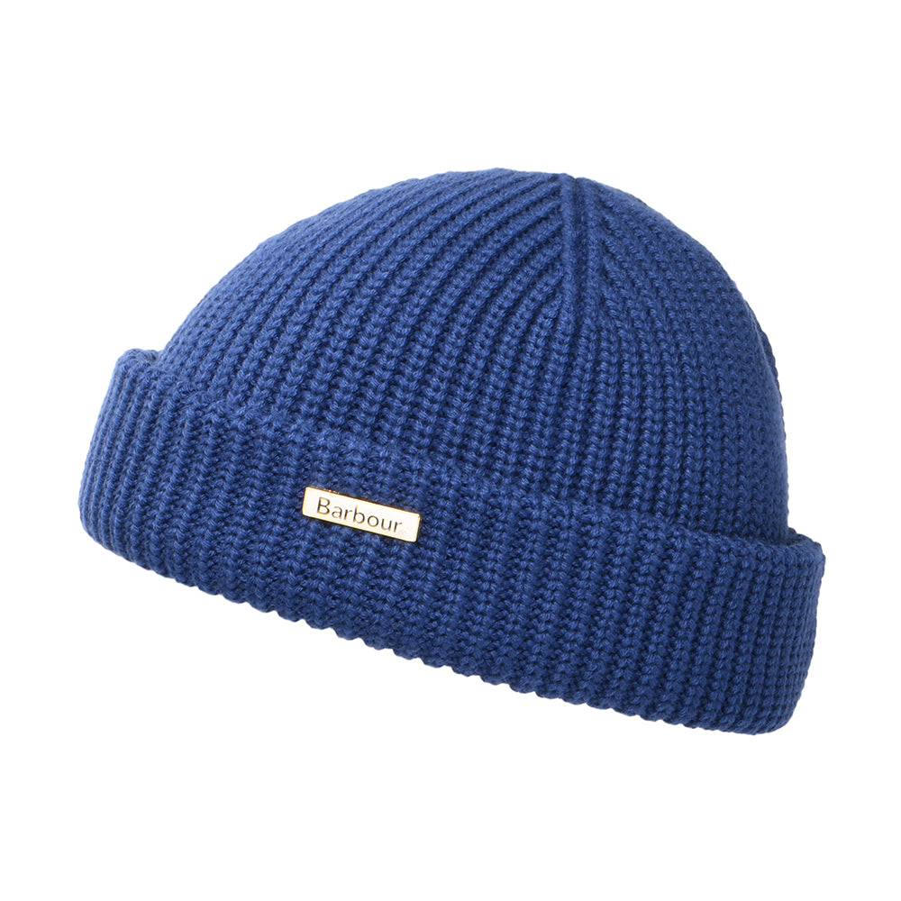 Barbour Hats Mosely Fisherman Beanie Hat - Ink Blue