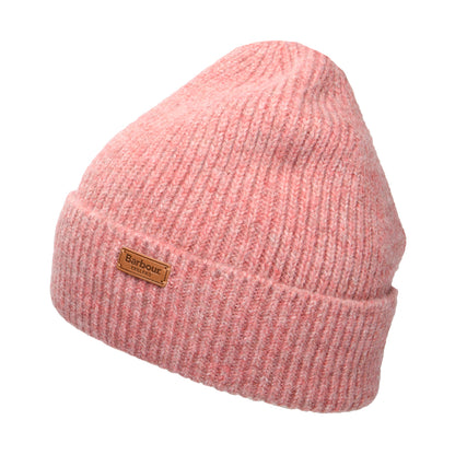 Barbour Hats Pendle Recycled Cuffed Beanie Hat - Pink
