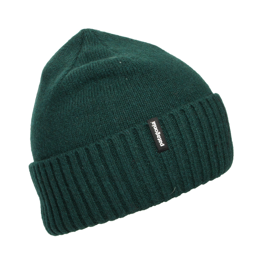 Patagonia Hats Brodeo Recycled Wool Beanie Hat - Dark Green