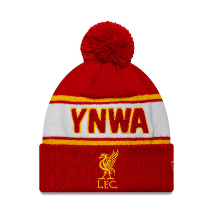 New Era Liverpool FC Bobble Hat - Sport Cuff - Scarlet