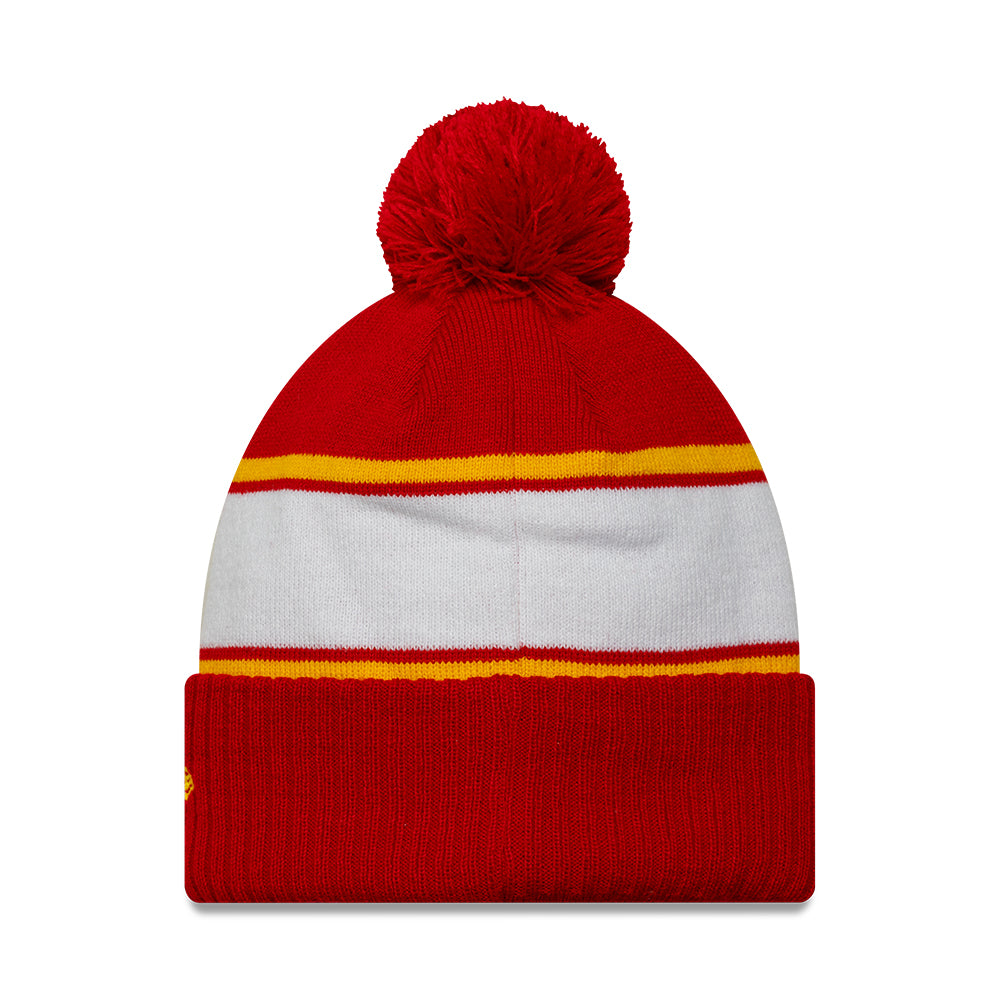New Era Liverpool FC Bobble Hat - Sport Cuff - Scarlet
