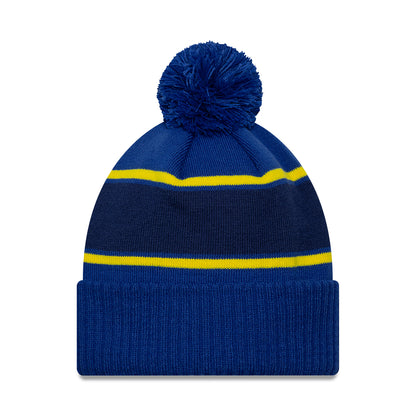 New Era Chelsea FC Bobble Hat - Sport Cuff Lion Crest - Royal Blue
