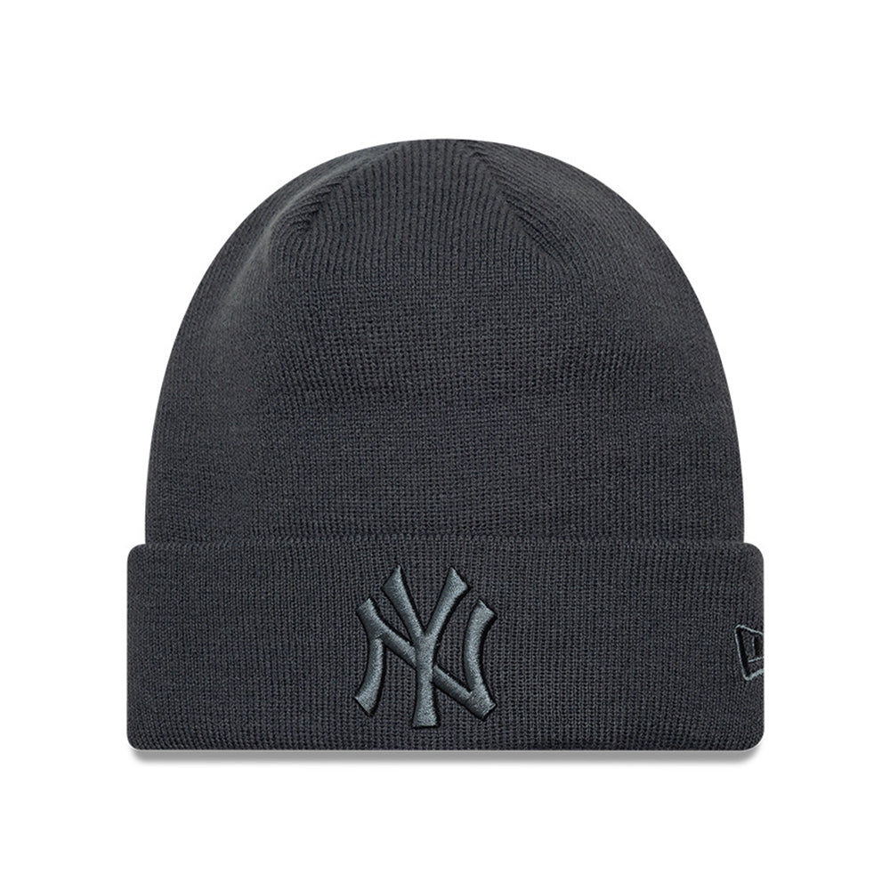 New Era New York Yankees Beanie Hat - MLB League Essential - Charcoal