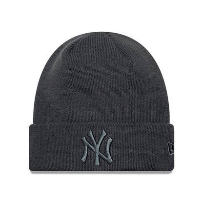 New Era New York Yankees Beanie Hat - MLB League Essential - Charcoal