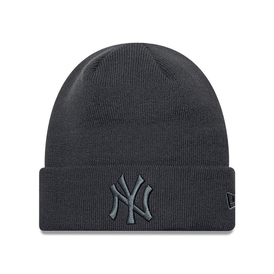 New Era New York Yankees Beanie Hat - MLB League Essential - Charcoal