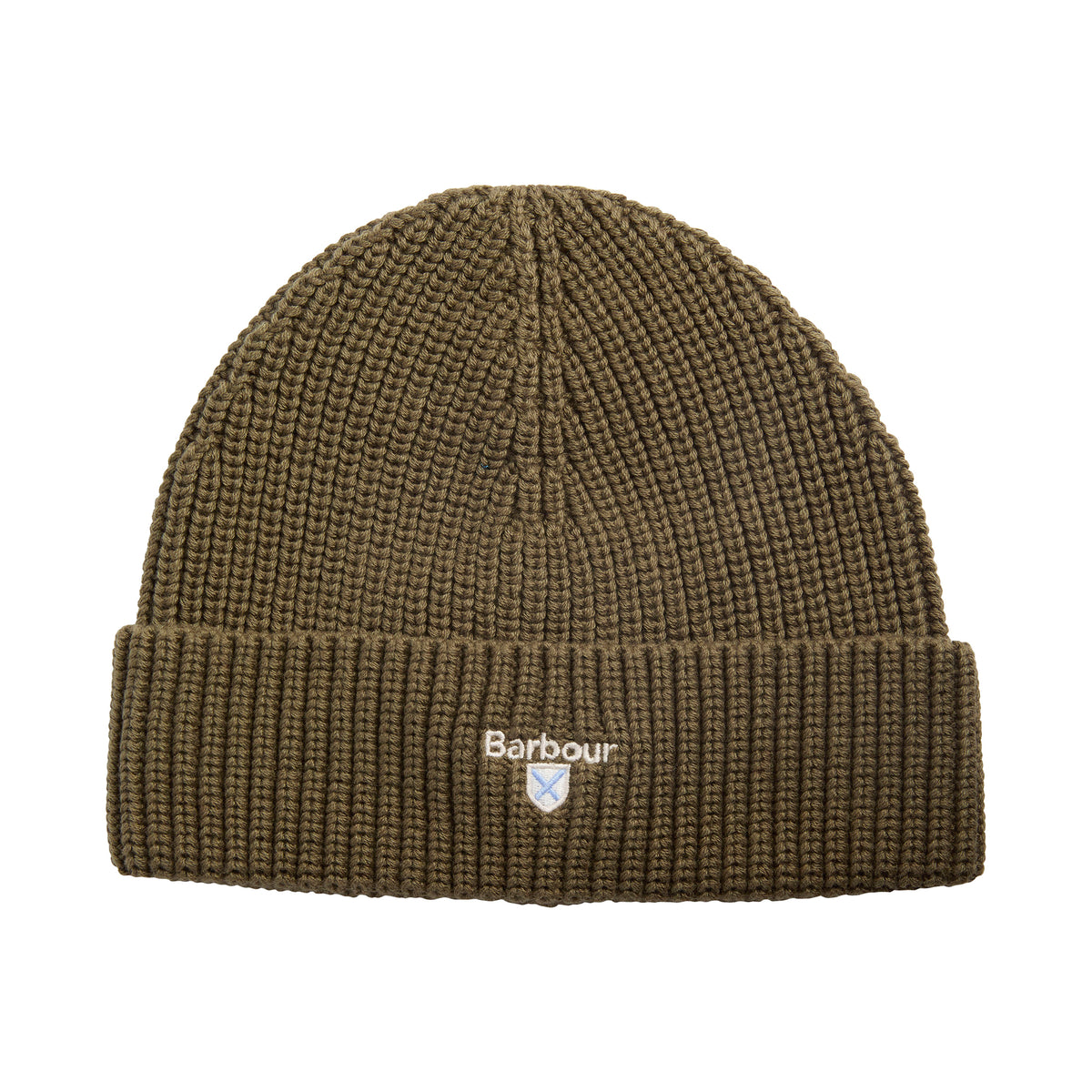 Barbour Hats Cascade Cotton-Wool Blend Beanie Hat - Olive