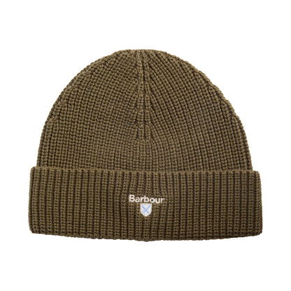 Barbour Hats Cascade Cotton-Wool Blend Beanie Hat - Olive