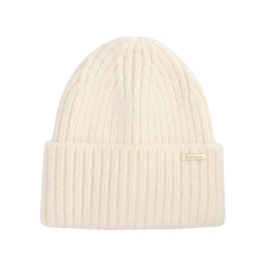 Barbour Hats Meryl Wide Cuff Beanie Hat - Cream
