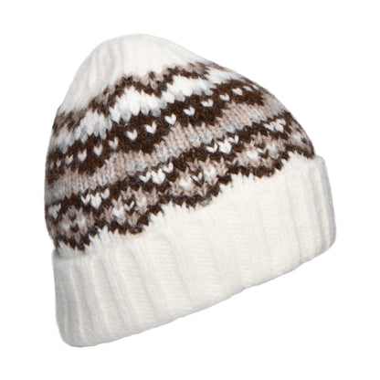 Barts Hats Eimhir Recycled Beanie Hat - Cream-Brown