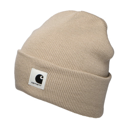 Carhartt WIP Hats Ashley Cuffed Beanie Hat - Beige