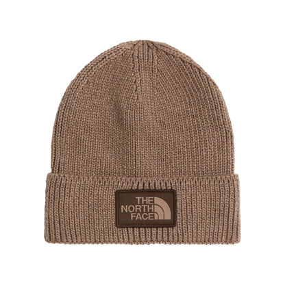The North Face Hats TNF Logo Box Recycled Beanie Hat - Taupe