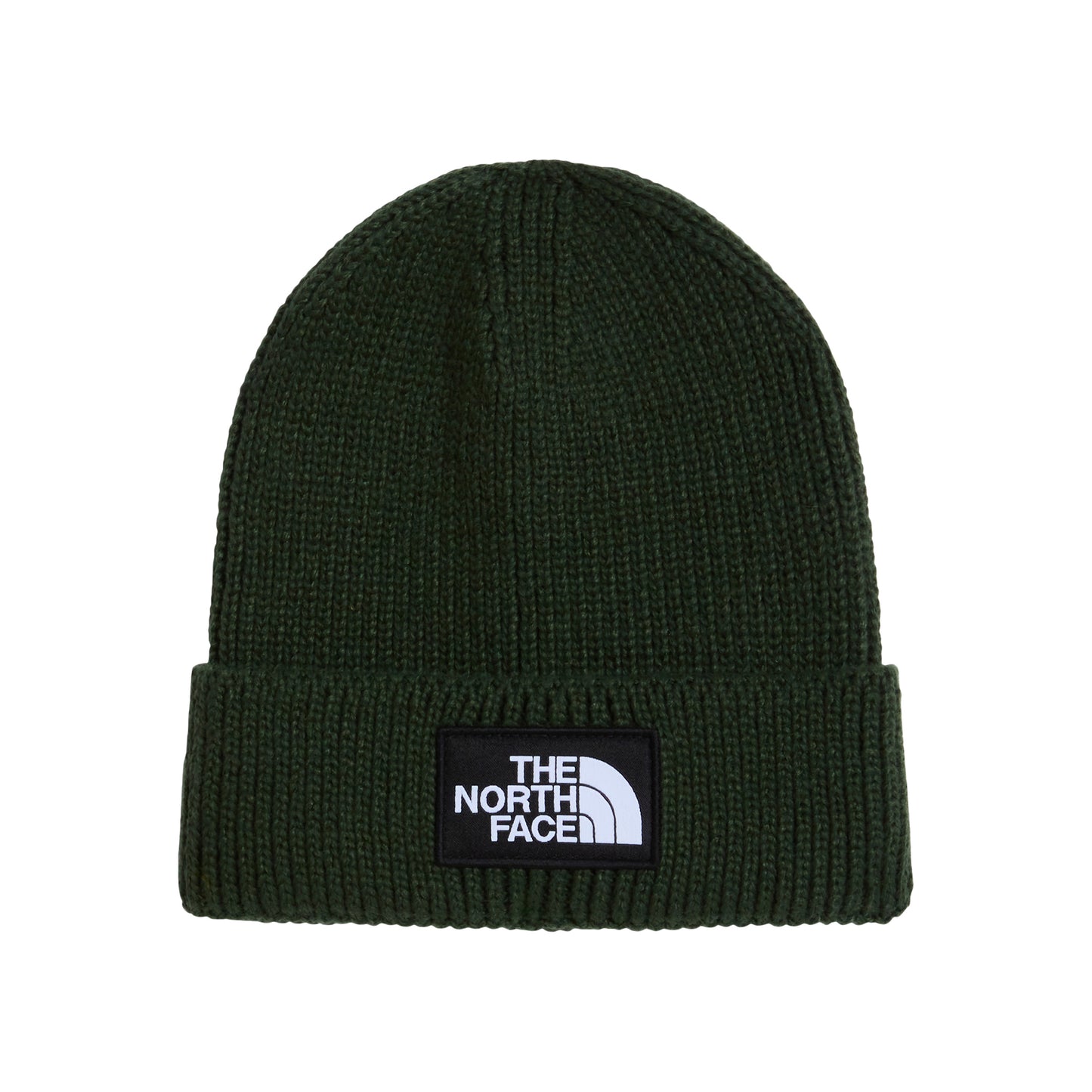 The North Face Hats TNF Logo Box Recycled Beanie Hat - Bottle Green