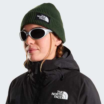 The North Face Hats TNF Logo Box Recycled Beanie Hat - Bottle Green