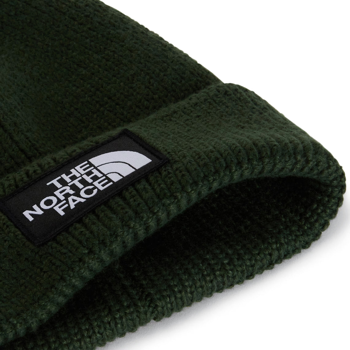 The North Face Hats TNF Logo Box Recycled Beanie Hat - Bottle Green
