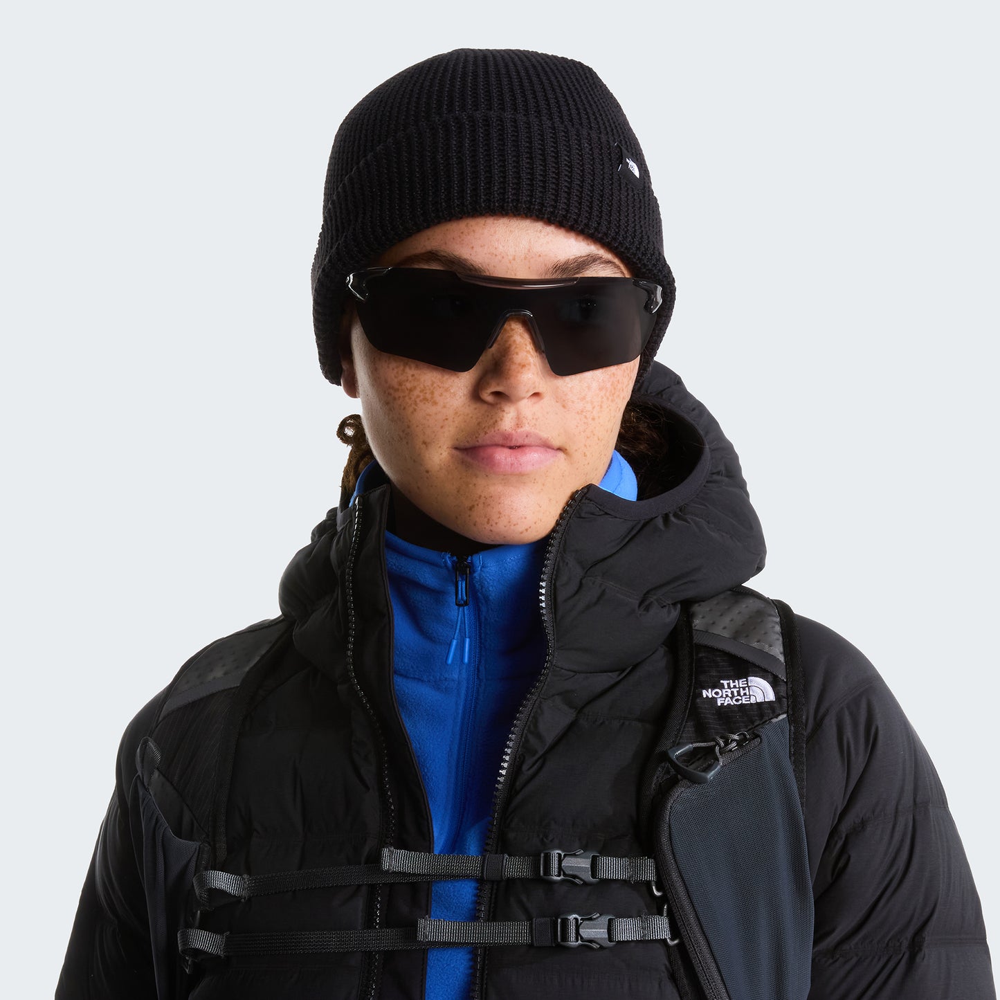 The North Face Hats TNF Waffle Knit Fisherman Beanie Hat - Black