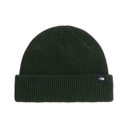 The North Face Hats TNF Waffle Knit Fisherman Beanie Hat - Bottle Green