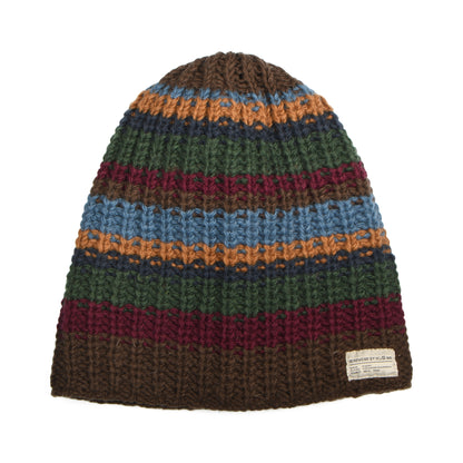 Kusan Cardi Floppy Beanie Hat - Brown-Green
