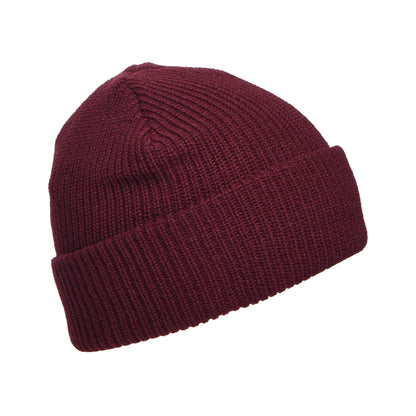 New Balance Hats Rib Knit Fisherman Beanie Hat - Wine