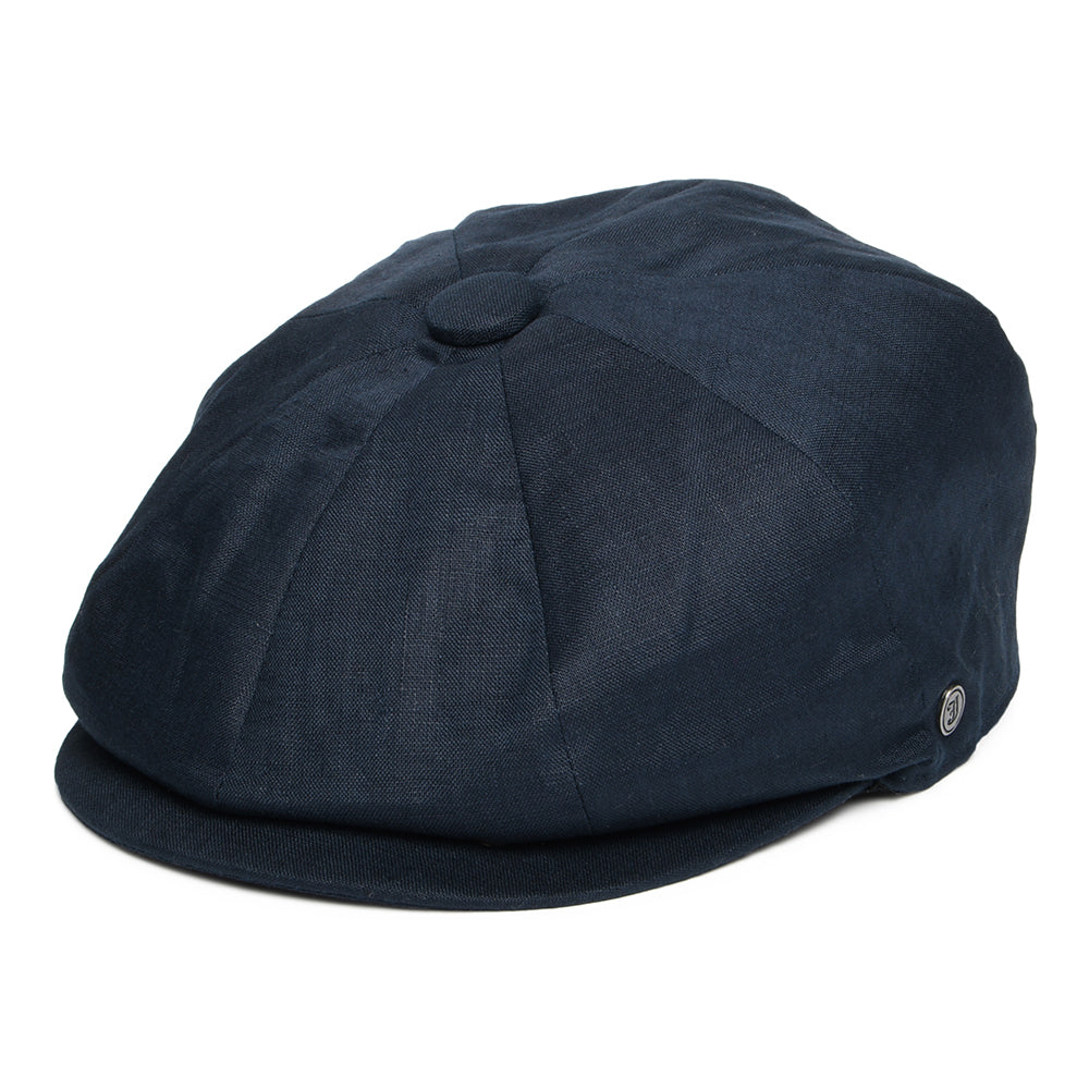 Jaxon & James Linen Newsboy Cap Navy Wholesale Pack