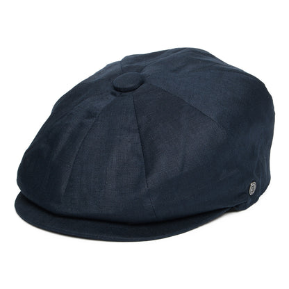 Jaxon & James Linen Newsboy Cap Navy Wholesale Pack